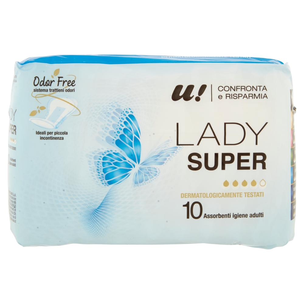 10 Assorbenti Lady Super U! Confronta e Risparmia